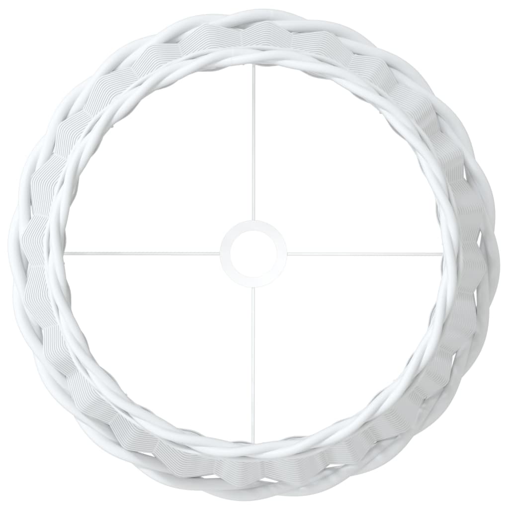 Paralume Bianco Ø45x28 cm in Vimini 364386