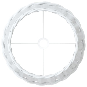 Paralume Bianco Ø45x28 cm in Vimini 364386