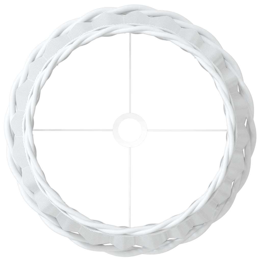 vidaXL Paralume Bianco Ø45x28 cm in Vimini