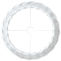 vidaXL Paralume Bianco Ø45x28 cm in Vimini