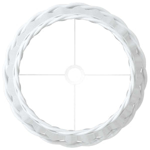 vidaXL Paralume Bianco Ø45x28 cm in Vimini