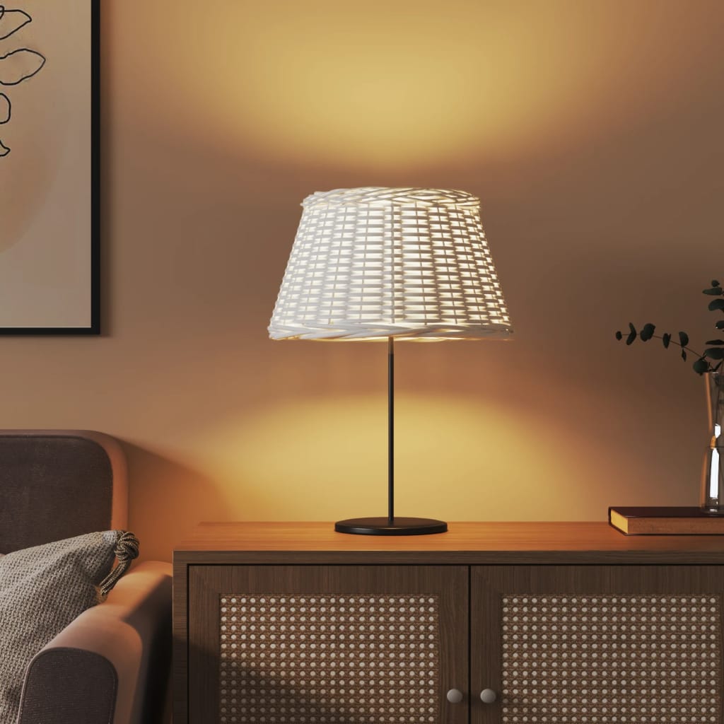 Paralume Bianco Ã˜50x30 cm in Viminicod mxl 129576