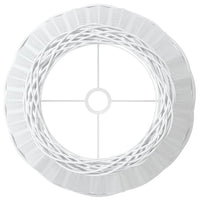 Paralume Bianco Ø50x30 cm in Vimini 364387