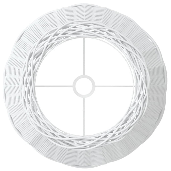 Paralume Bianco Ø50x30 cm in Vimini 364387