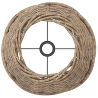 Paralume Marrone Ø15x12 cm in Vimini 364388