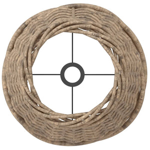 Paralume Marrone Ø15x12 cm in Vimini 364388