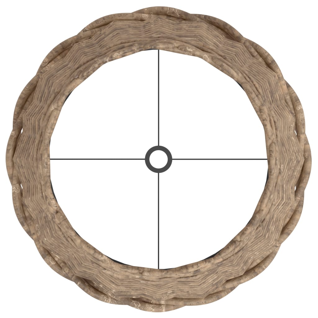 Paralume Marrone Ø30x20 cm in Vimini 364391