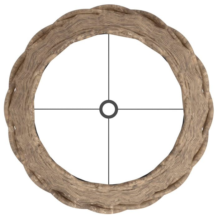 Paralume Marrone Ø30x20 cm in Vimini 364391