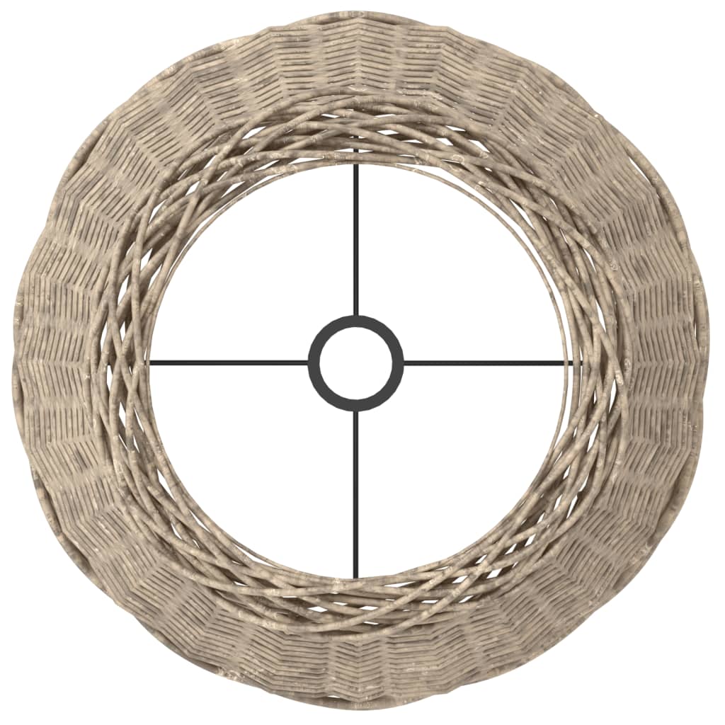 Paralume Marrone Ø45x28 cm in Vimini 364394