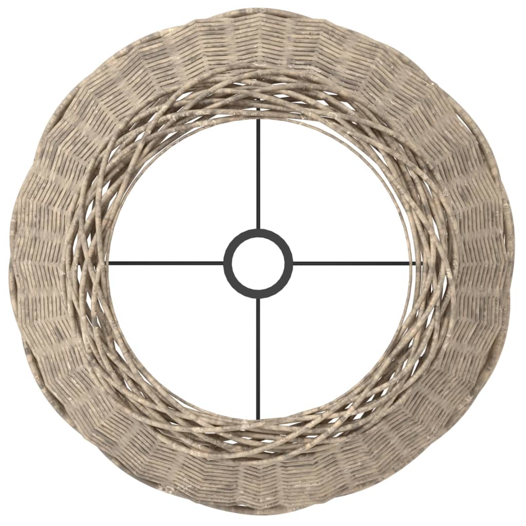 Paralume Marrone Ø50x30 cm in Vimini 364395