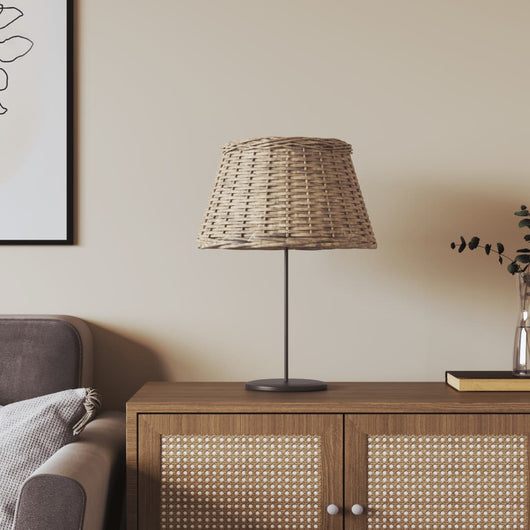 Paralume Marrone Ø50x30 cm in Vimini 364395