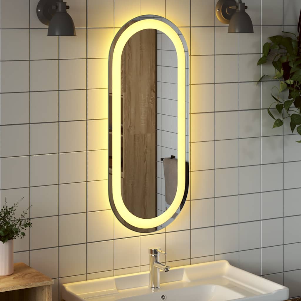 Specchio da Bagno LED 70x30 cm Ovale 353284
