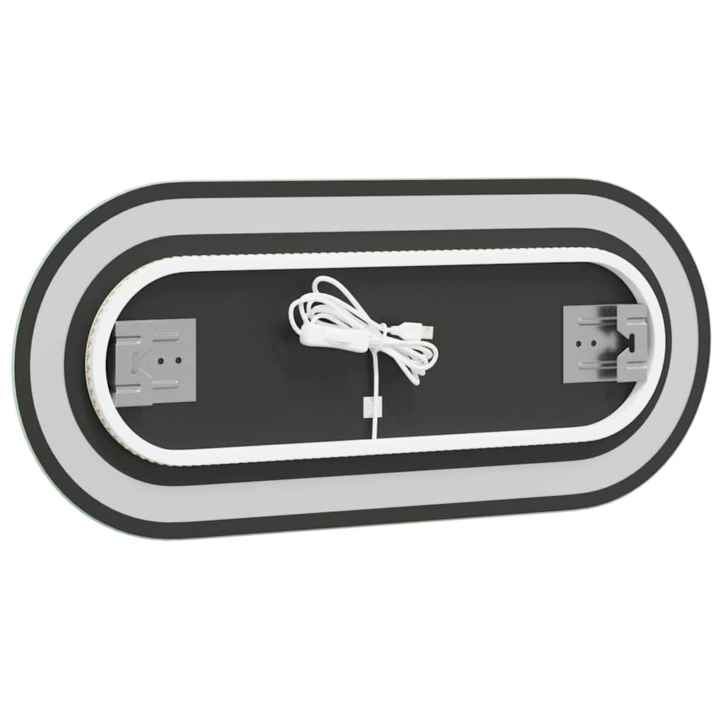 Specchio da Bagno LED 70x30 cm Ovale 353284