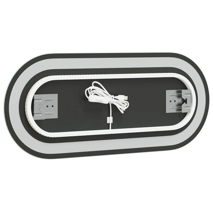 Specchio da Bagno LED 70x30 cm Ovale 353284