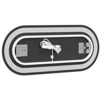 vidaXL Specchio da Bagno LED 70x30 cm Ovale
