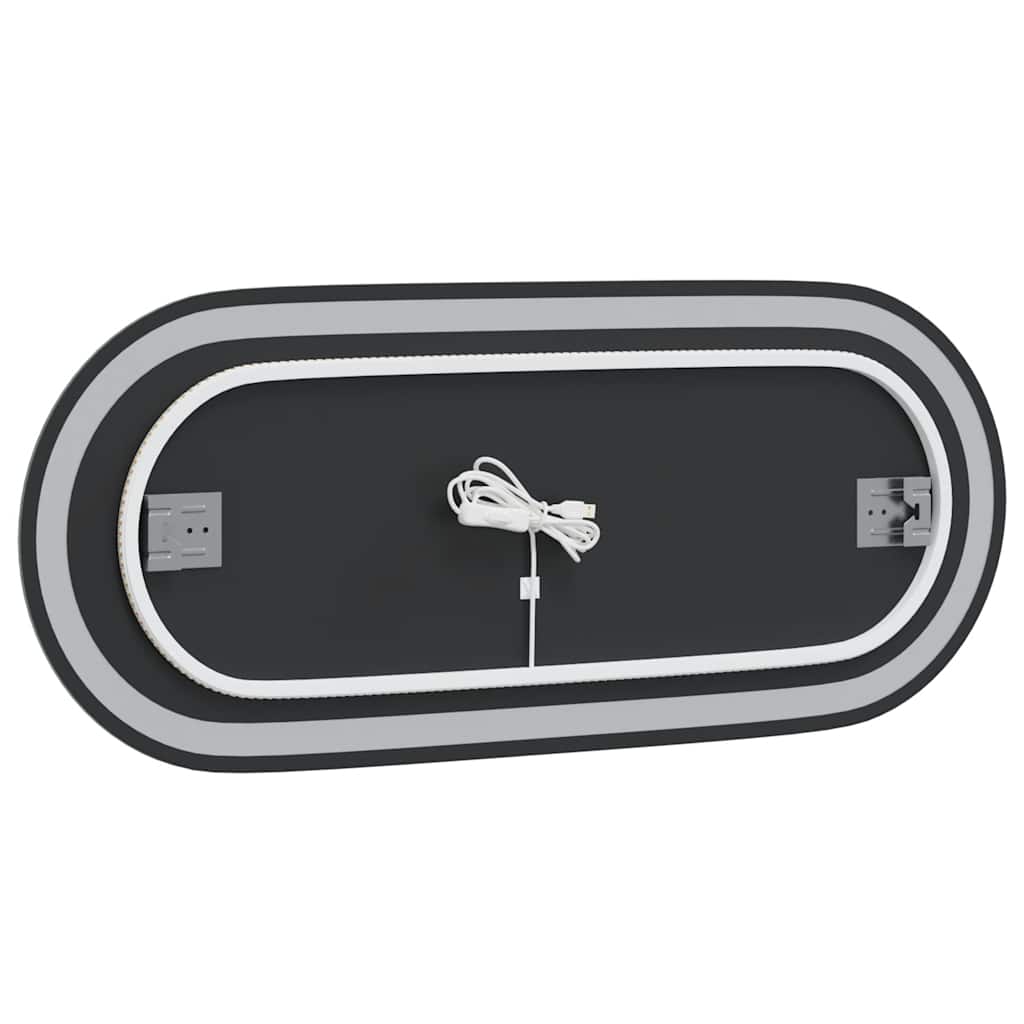 Specchio da Bagno LED-Specchio decorativo con LED 90x40 cm Ovale