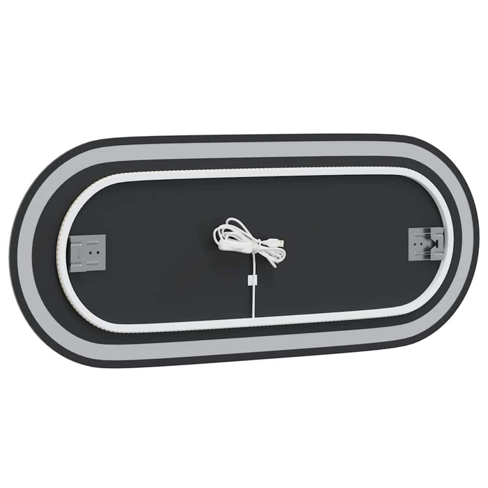 Specchio da Bagno LED-Specchio decorativo con LED 90x40 cm Ovale