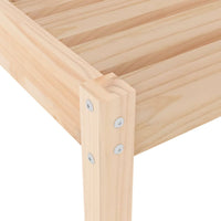 Lettini con Tavolino 2 pz in Legno Massello di Pino 3157679