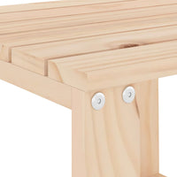Lettini con Tavolino 2 pz in Legno Massello di Pino 3157679