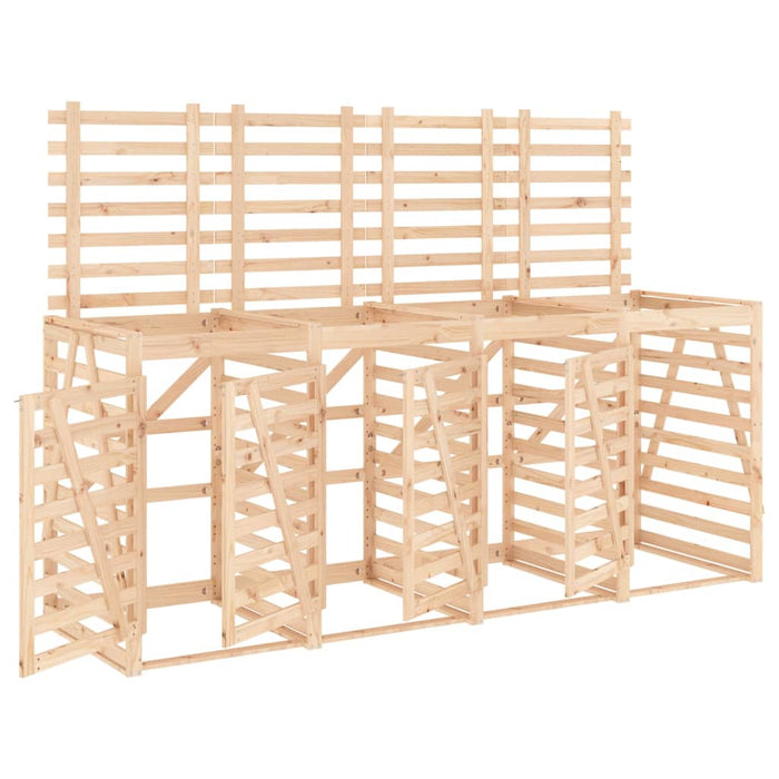 Copribidone Quadruplo in Legno Massello di Pino 3157697