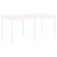 Set da Pranzo per Giardino 13pz Bianco Legno Massello di Pino 3157722