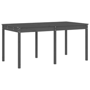 Set da Pranzo per Giardino 13pz Grigio Legno Massello di Pino 3157723