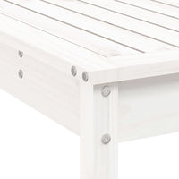 Set Bar da Giardino 7 pz Bianco in Legno Massello di Pino 3157752