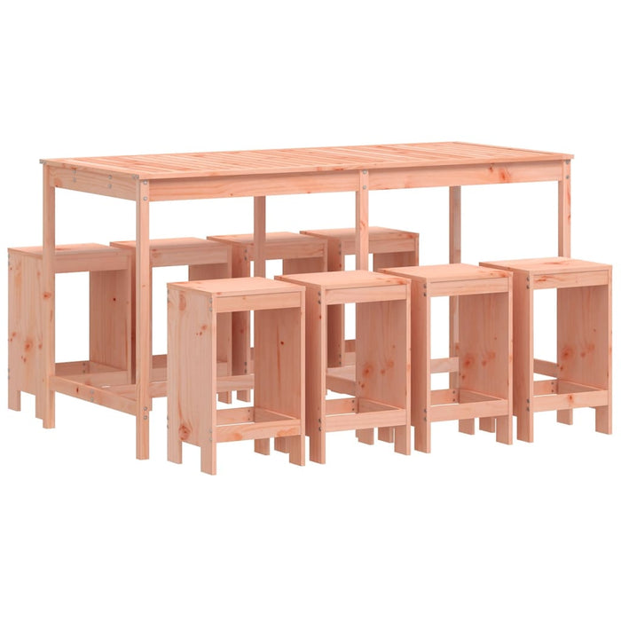 Set da Bar da Giardino 9 pz in Legno Massello di Douglas 3157762