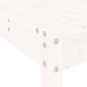 Set Bar da Giardino 5 pz Bianco in Legno Massello di Pino 3157770