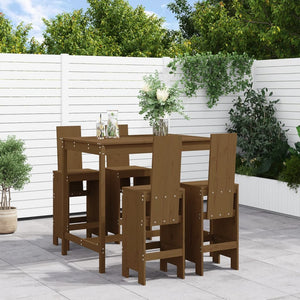 Set Bar da Giardino 5 pz ambra in Legno Massello di Pino 3157778