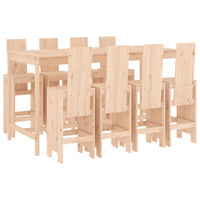 Set Bar da Giardino 9 pz in Legno Massello di Pinocod mxl 107636