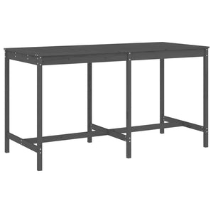 Set Bar da Giardino 9 pz Grigio in Legno Massello di Pino 3157789