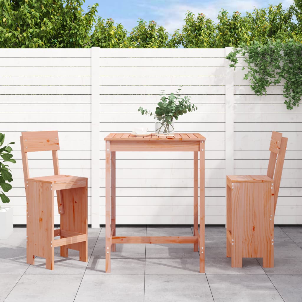 Set da Bar da Giardino 3 pz in Legno Massello di Douglas 3157798