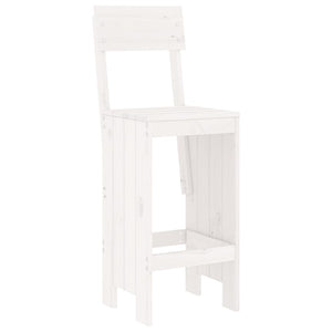 Set Bar da Giardino 5 pz Bianco in Legno Massello di Pino 3157800