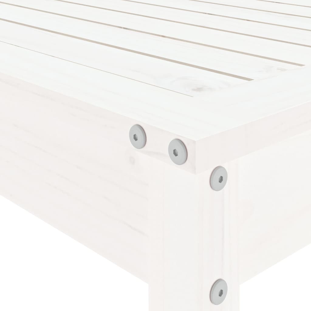 Set Bar da Giardino 5 pz Bianco in Legno Massello di Pino 3157800