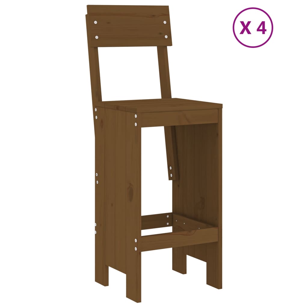 Set Bar da Giardino 5 pz ambra in Legno Massello di Pino 3157802