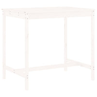 Set Bar da Giardino 5 pz Bianco in Legno Massello di Pino 3157806