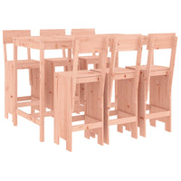 Set da Bar da Giardino 7 pz in Legno Massello di Douglas 3157816