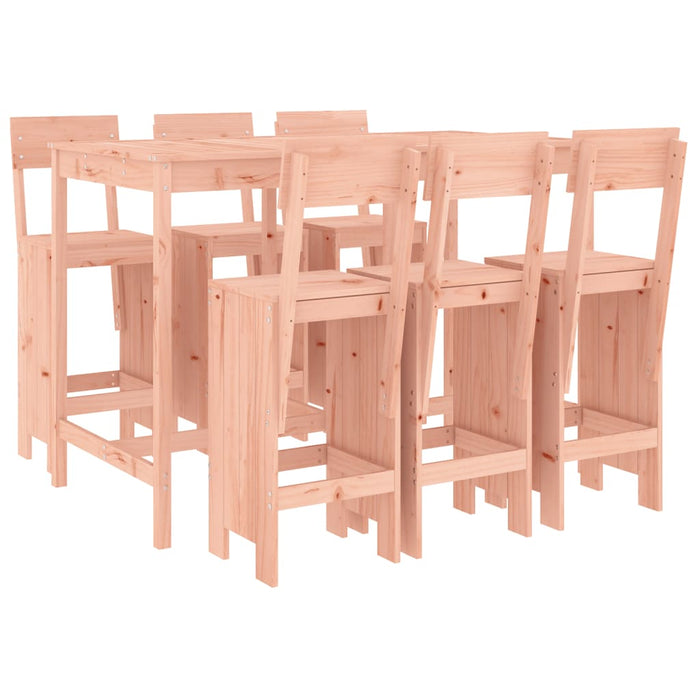 Set da Bar da Giardino 7 pz in Legno Massello di Douglas 3157816