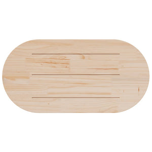 Piano del tavolo 100x50x2,5 cm in legno massello di pino ovale 824360