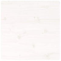 Piano Tavolo Bianco 40x40x2,5cm Legno Massello di Pino Quadrato 824371
