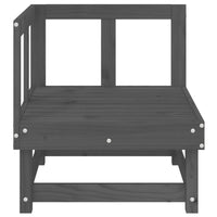 Divano Angolare da Giardino Grigio in Legno Massello di Pinocod mxl 85013