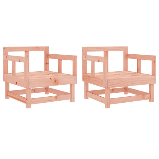 Sedie da Giardino 2 pz in Legno Massello di Douglascod mxl 132753