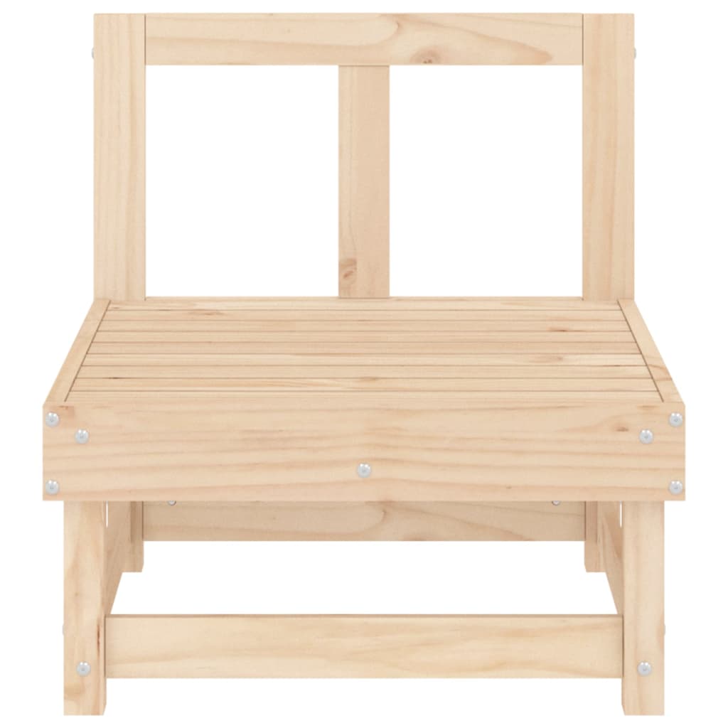 Divani Centrali da Giardino 2 pz in Legno Massello di Pino 825401