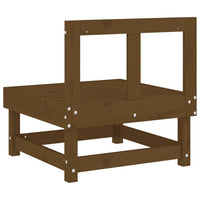 Divani Centrali da Giardino 2pz Miele in Legno Massello di Pino 825404