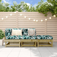 Set Salotto da Giardino 3 pz in Legno Impregnato di Pino 825414