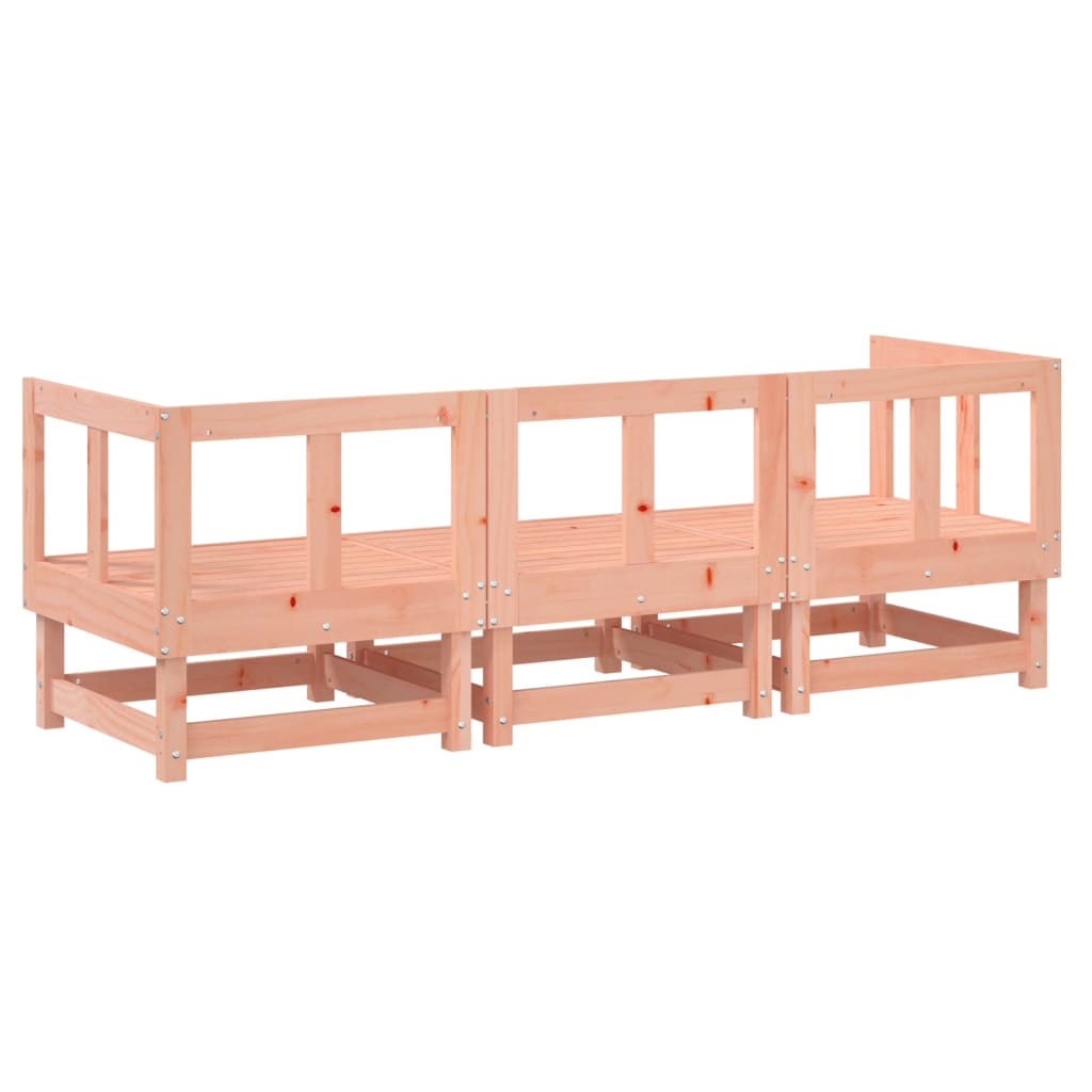 Set Salotto da Giardino 3 pz in Legno Massello di Douglas 825420