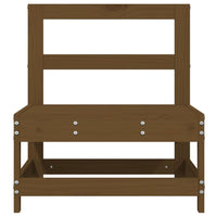 Divano Centrale da Giardino Marrone Ambra Legno Massello Pino