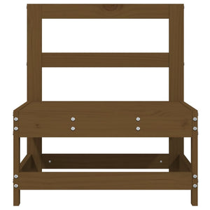 Divano Centrale da Giardino Marrone Ambra Legno Massello Pino