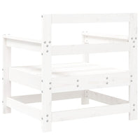 Sedie da Giardino 2 pz Bianche in Legno Massello di Pino 825493